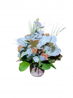 Nature Balance Aranjman – Anthurium & Orkide Designer Tasarım | Selin Çiçek Bodrum