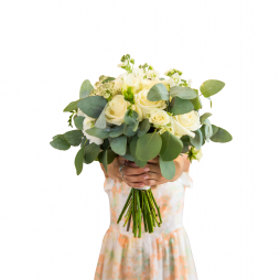 Saf Zarafet – Beyaz Gül Buketi | Bodrum Aynı Gün Teslim