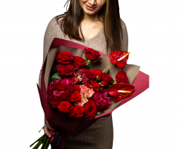 Premium Kırmızı Gül Buketi – Bodrum Aynı Gün Teslim