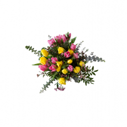 Sarı ve Pembe Lale Buketi – Bodrum Aynı Gün Teslim