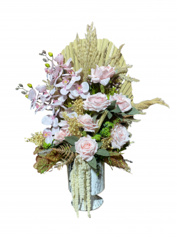 Soft Royal Pink Luxury Aranjman – Orkide & Gül Premium Tasarım | Selin Çiçek