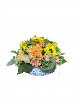 Sunny Country Sepet Aranjman – Ayçiçeği Konsept | Selin Çiçek Bodrum