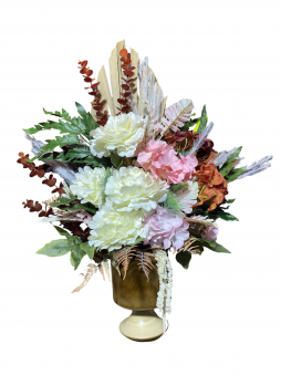 Warm Bohem Luxury Aranjman – Krem & Pudra Tonlarında Premium Tasarım | Selin Çiçek Bodrum