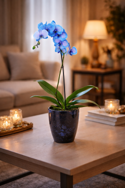 Tek Dallı Mavi Orkide – Bodrum Aynı Gün Teslim