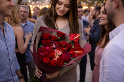 Premium Kırmızı Gül Buketi – Bodrum Aynı Gün Teslim